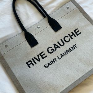 Rive Gauche Linen Tote Bag